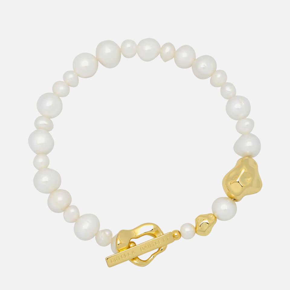 ESTELLA BARTLETT Estella Bartlett Organic Pearl Gold-Tone T-Bar Bracelet