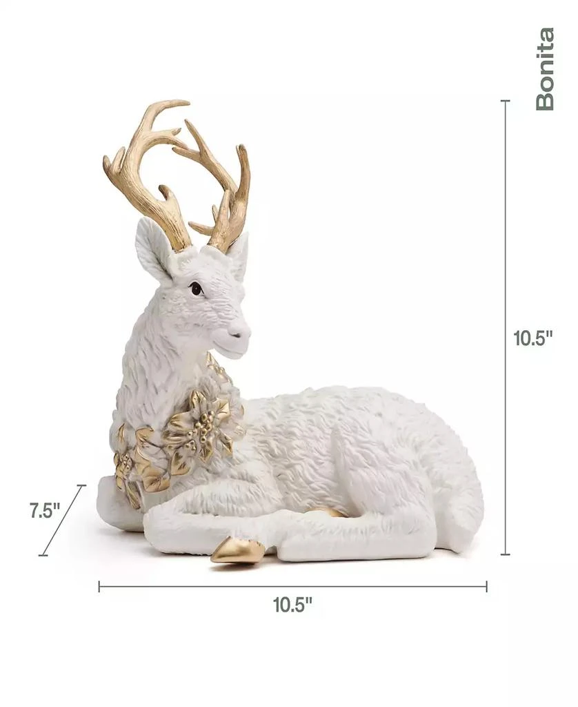 Fitz and Floyd Bonita Resting Deer Figurine, 10.5-inch 4