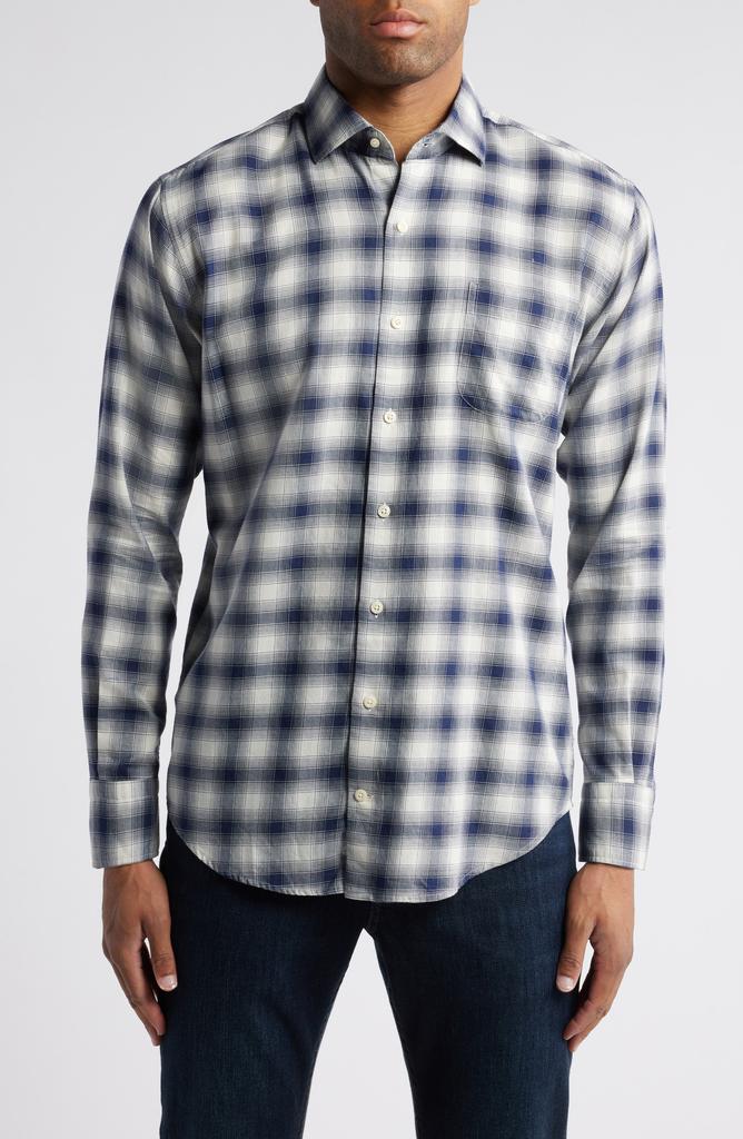 Peter Millar Border Soft Twill Button-Up Top