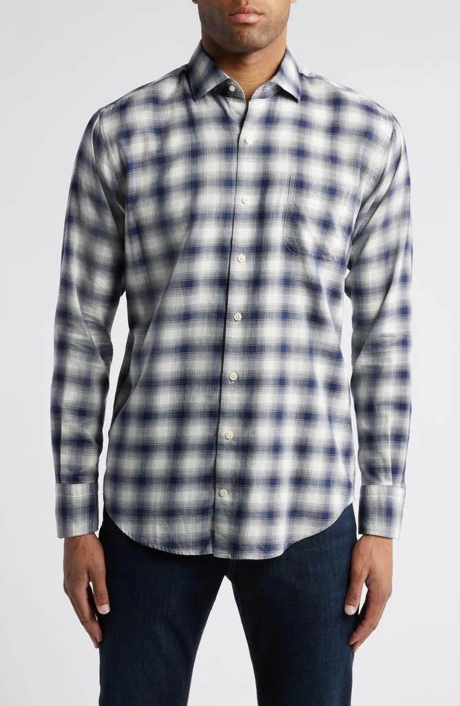 Peter Millar Border Soft Twill Button-Up Top 1