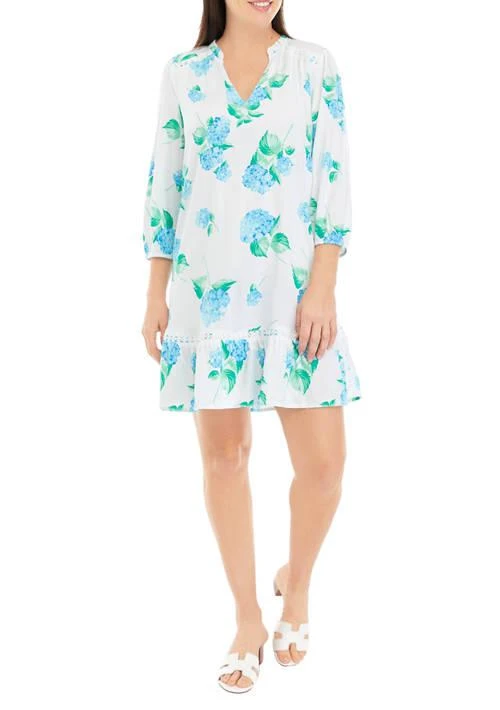 Crown & Ivy™ Ivy Womens Printed Ruffle Dress 1