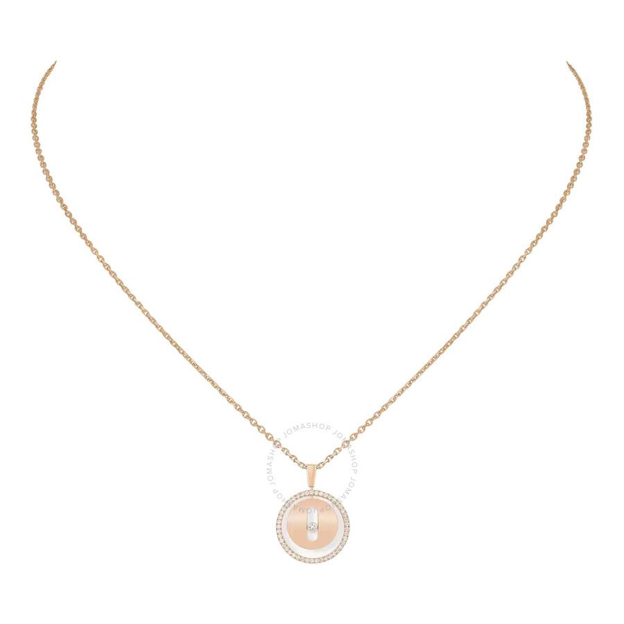 Messika Lucky Move 18k Rose Gold Diamond Necklace