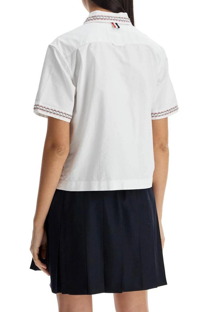 Thom Browne cropped oxford shirt for women 3