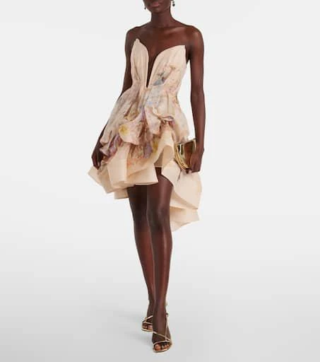 white christmas dresses Illuminate Utility Mini Dress – Elizabeth Anthony main image 1