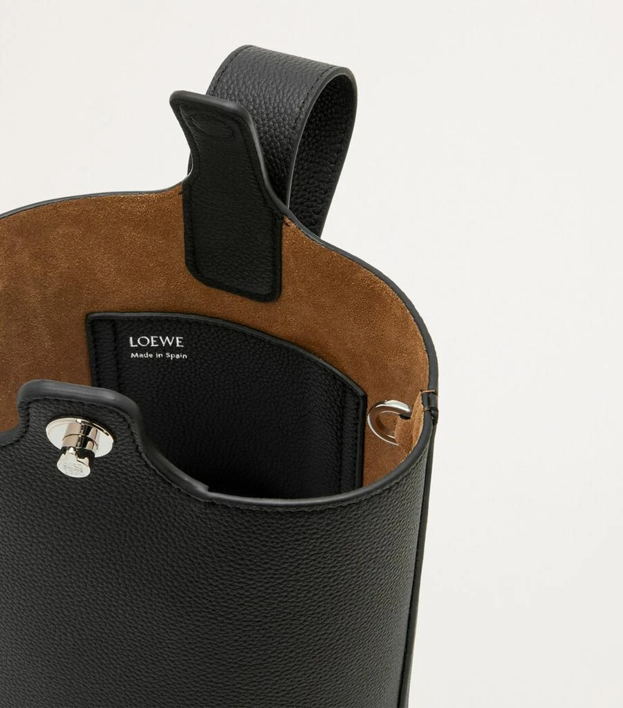 Loewe Mini Leather Pebble Bucket Bag 10