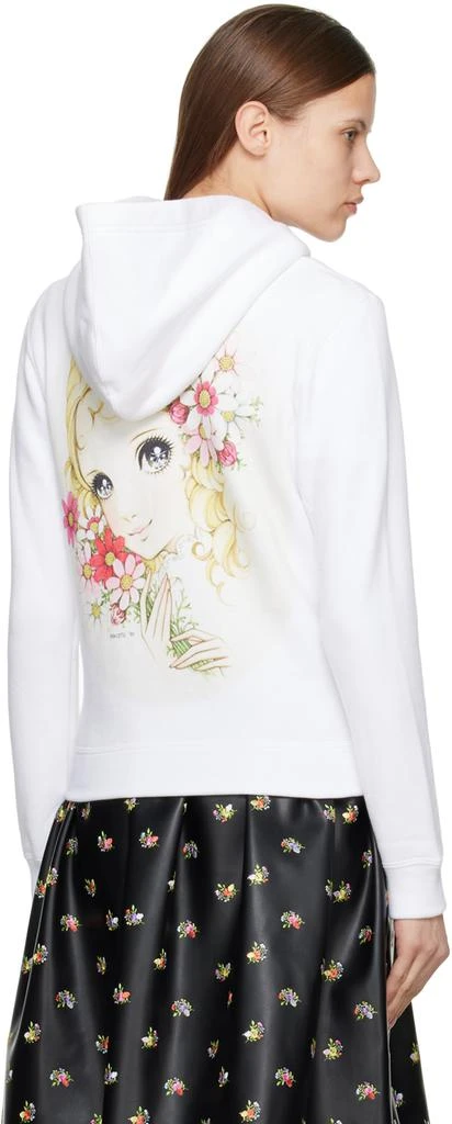 Comme des Garcons White Printed Hoodie 3