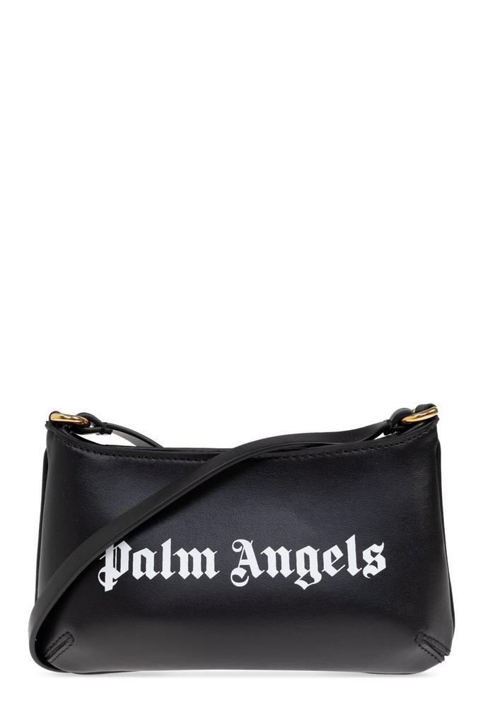 【関税＆送料込み】Palm Angels Palm Angels Shoulder Bag Black Shoulder bag with logo Palm Angels