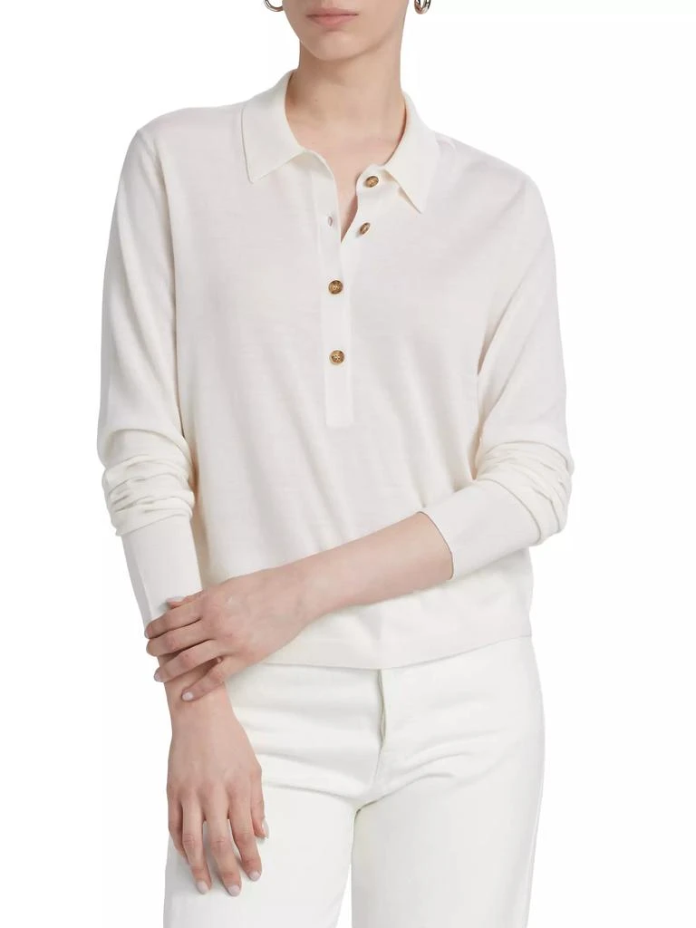 Jenni Kayne Grayson Wool Knit Polo Top 3