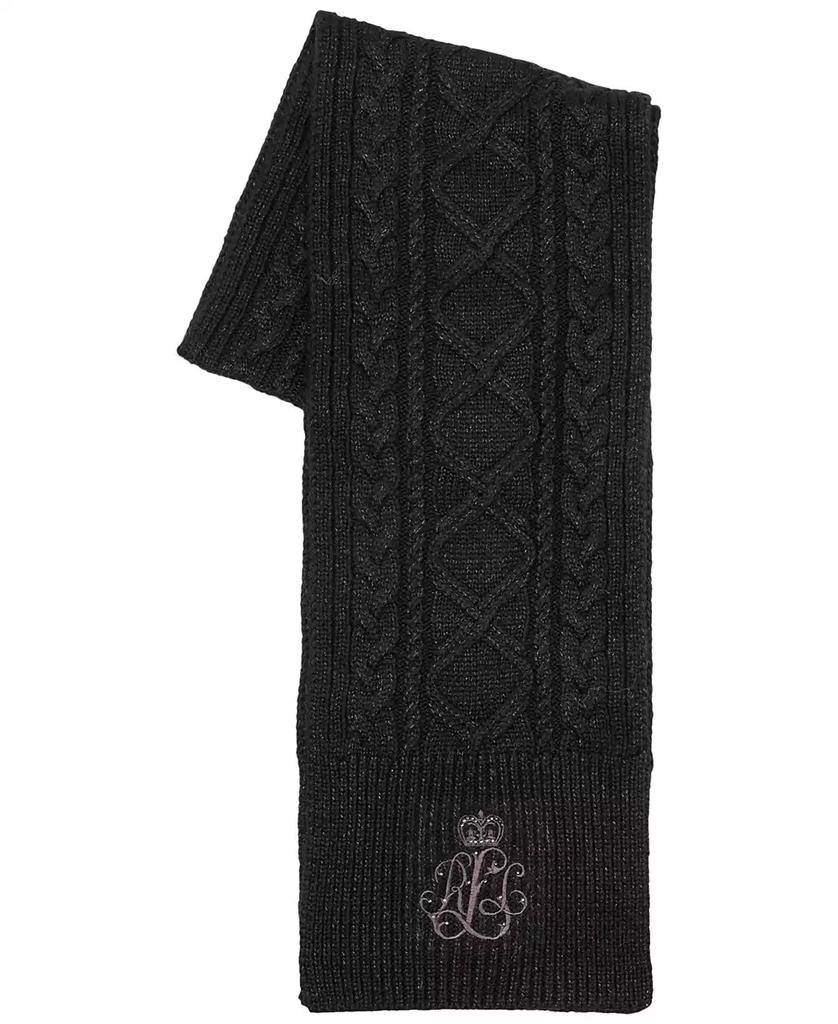 Ralph Lauren Metallic Cable Scarf