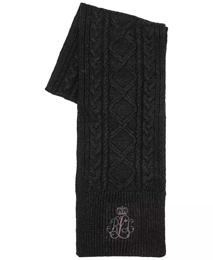 Ralph Lauren Metallic Cable Scarf 2