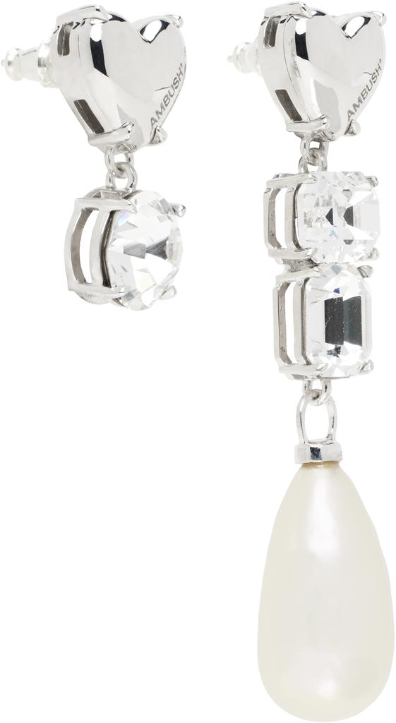 アクセサリー ambush peal silver hoop earrings v Silver Pearl Mix Earrings – On Sale Now with Up to 52% Off