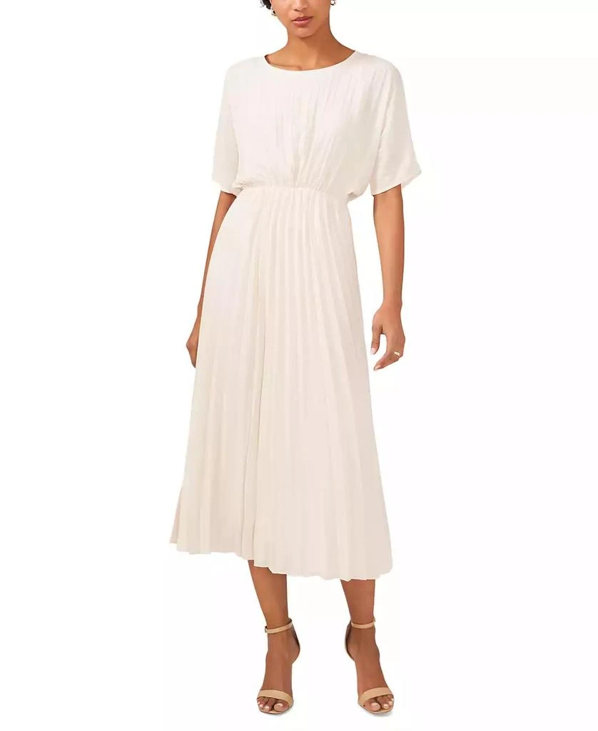 MSK Petite Pleated Dolman-Sleeve Midi Dress 1
