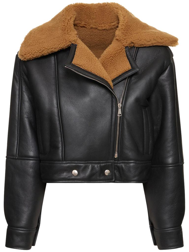 GIUSEPPE DI MORABITO Shearling Biker Jacket