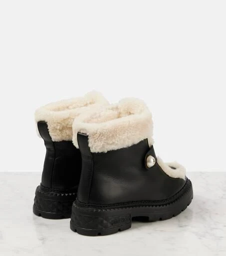 Jimmy Choo Shea shearling-lined leather ankle boots 2