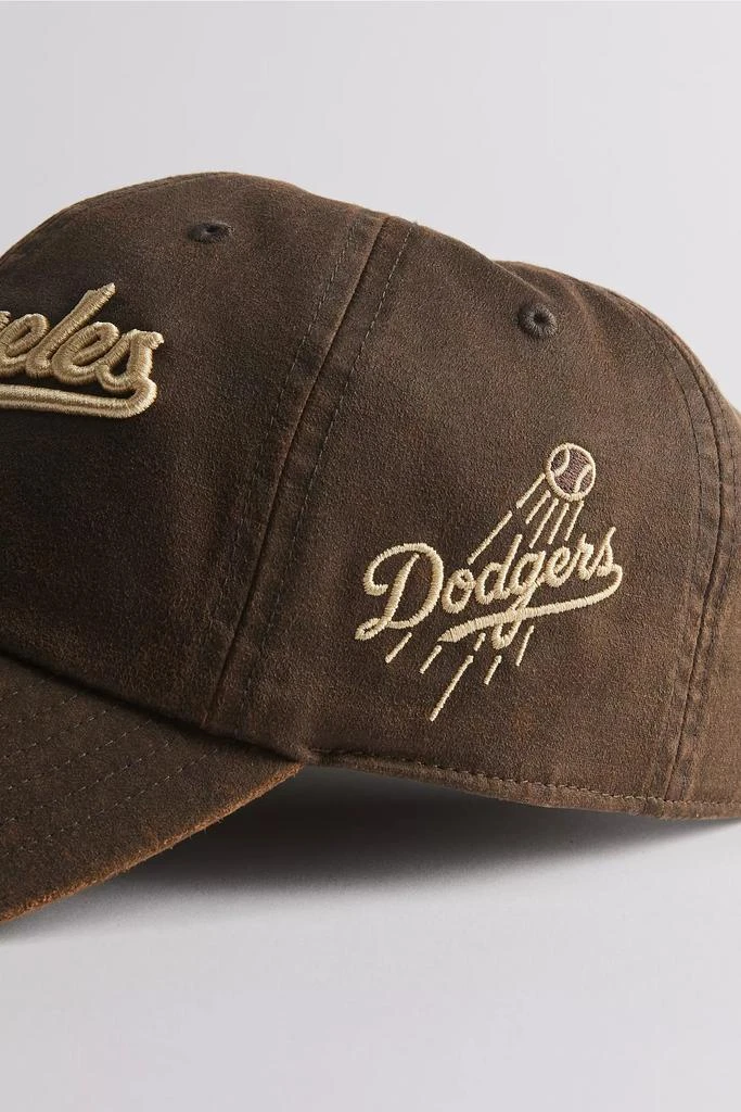 Mitchell & Ness Mitchell & Ness MLB Los Angeles Dodgers Leather Dad Hat 2