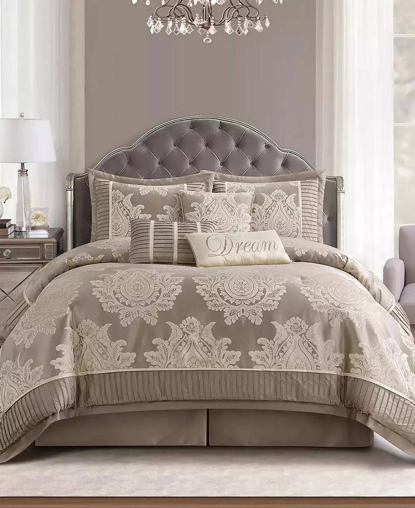 Stratford Park Therese Damask 7-Pc. Comforter Set 9