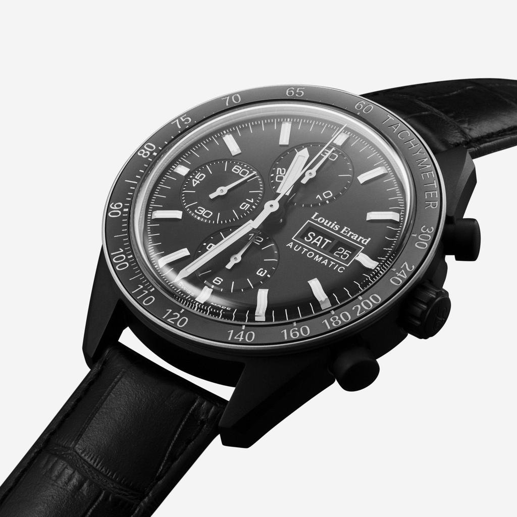Louis Erard Louis Erard Sportive Chronograph Black PVD Automatic Men's Watch 78109NA22.BDCN82