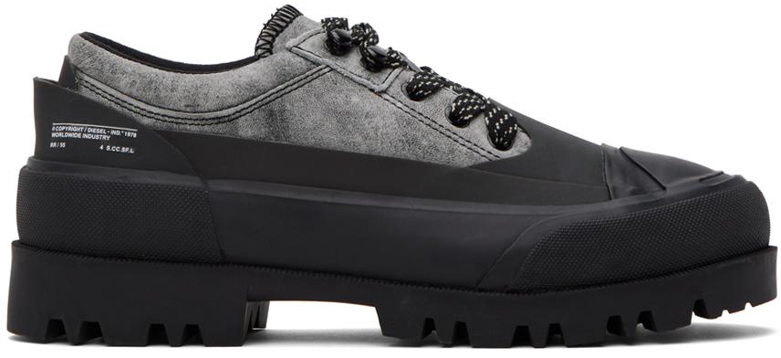 Shop Gray & Black D-Hiko Sh X Derbys on Sale at BeyondStyle