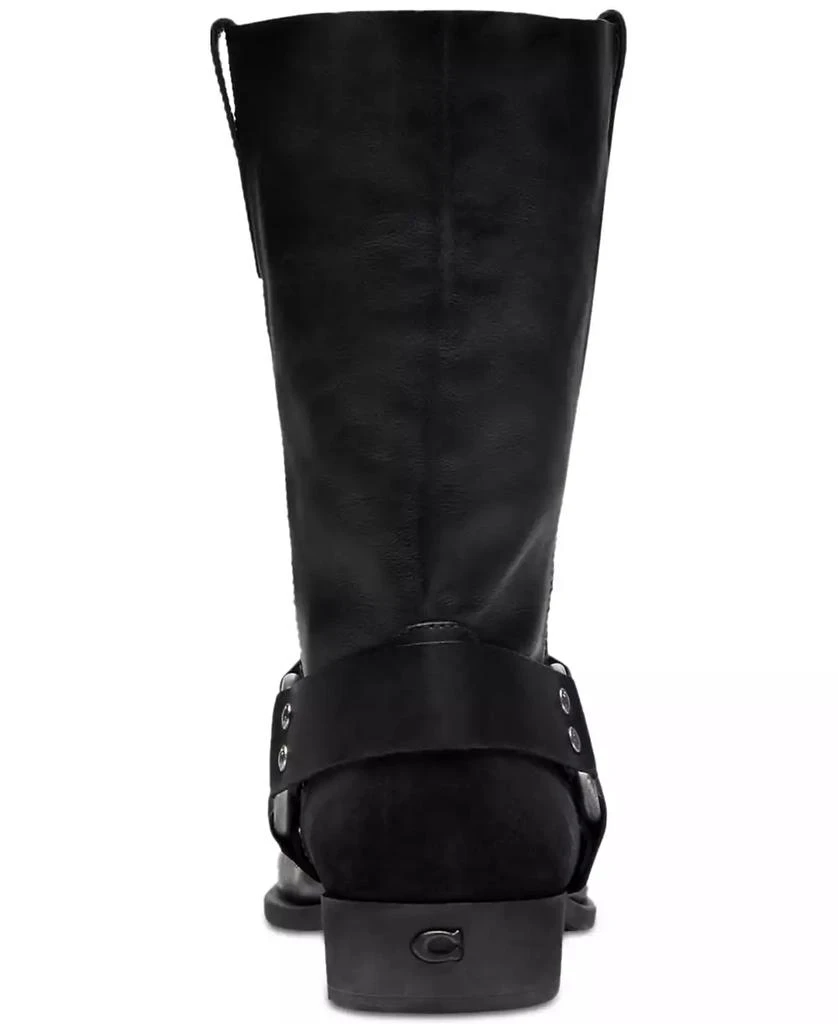 Coach Women's Tara Moto Pull-On Harness Biker Boots 8