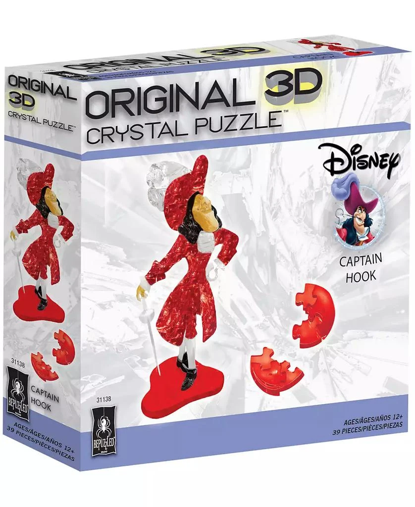 University Games Bepuzzled 3D Crystal Puzzle Disney Captain Hook, 39 Pieces 2