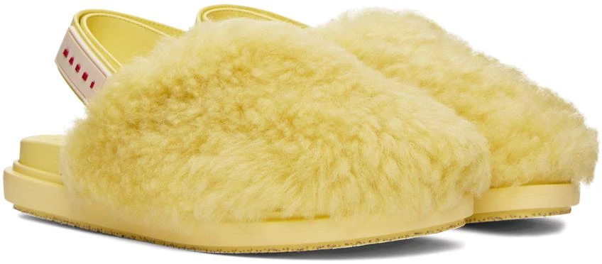 Marni Yellow Sabot Strap Loafers 4