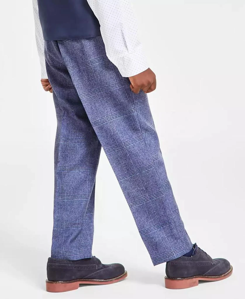 Nautica Toddler and Little Boys Shirt, Windowpane Vest, Pants & Neck Tie Set, 4 piece 4