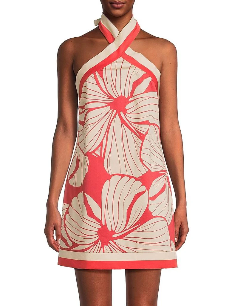 Hutch Baker Hibiscus Halter Minidress 3