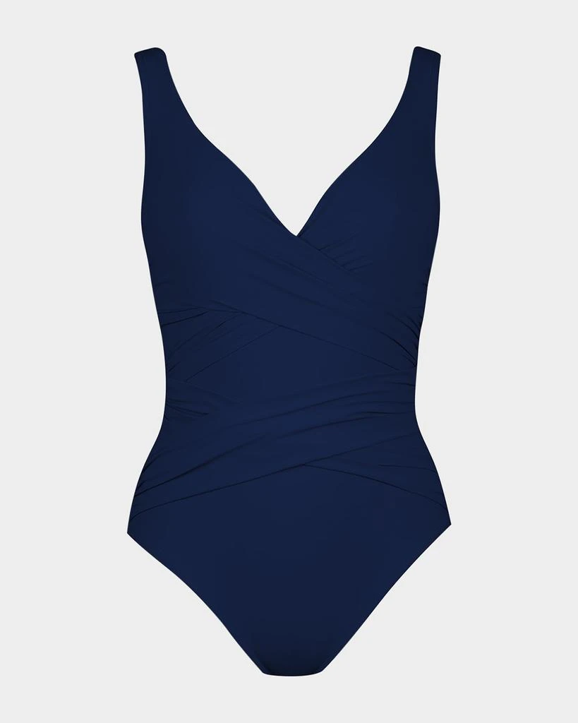 Karla Colletto Criss-Cross One-Piece Swimsuit 1