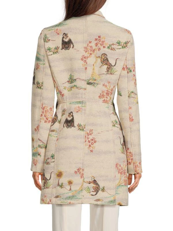 Giambattista Valli Double Breasted Print Coat 2
