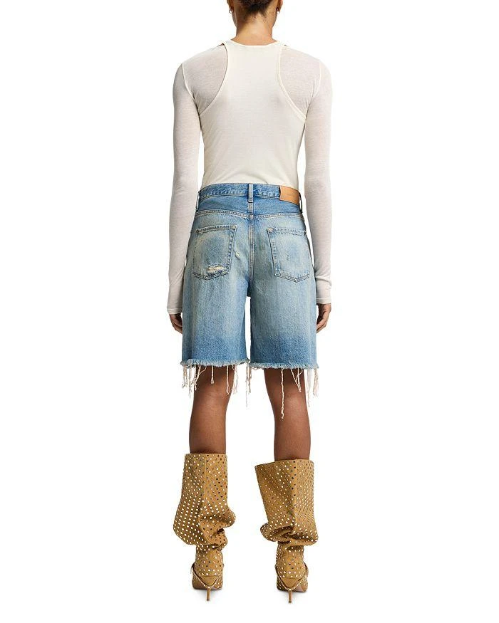 7 For All Mankind Lola High Rise Jean Shorts in Peaches 2
