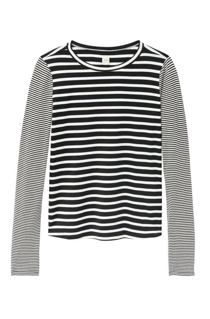 Rebecca Taylor Rebecca Taylor - Striped Long Sleeve Jersey Tee 3