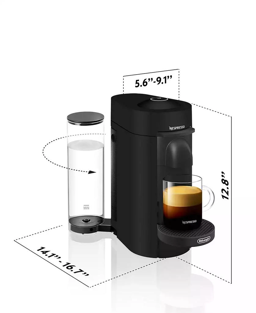 Nespresso Vertuo Plus Coffee & Espresso Machine by DeLonghi with Aeroccino 9