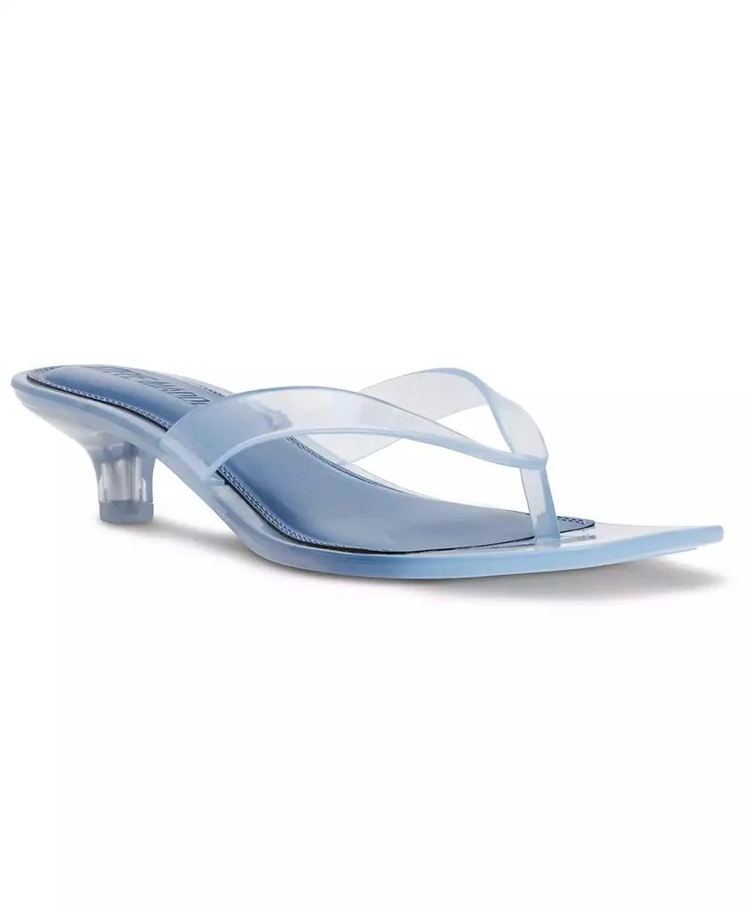 Steve Madden Women's Tracie-J Kitten-Heel Jelly Thong Sandals 1