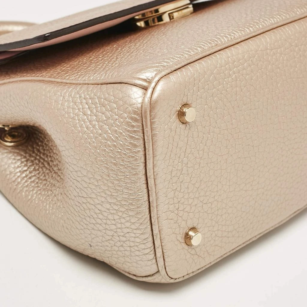 Dior Dior Bronze Leather Mini Be Dior Top Handle Bag 26