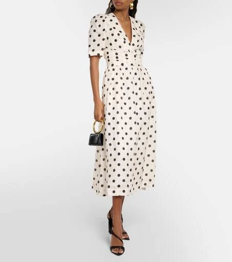 Zimmermann Crush polka-dot linen midi dress 2