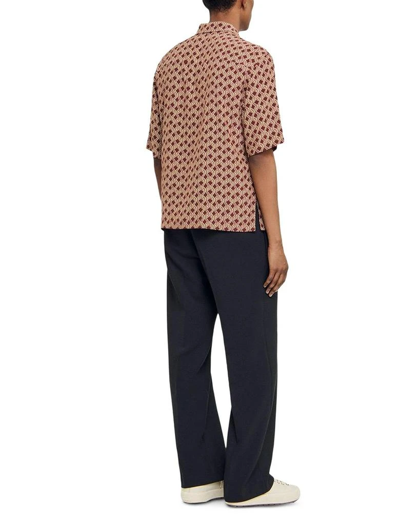 Sandro Printed Short Sleeve Shirt 4