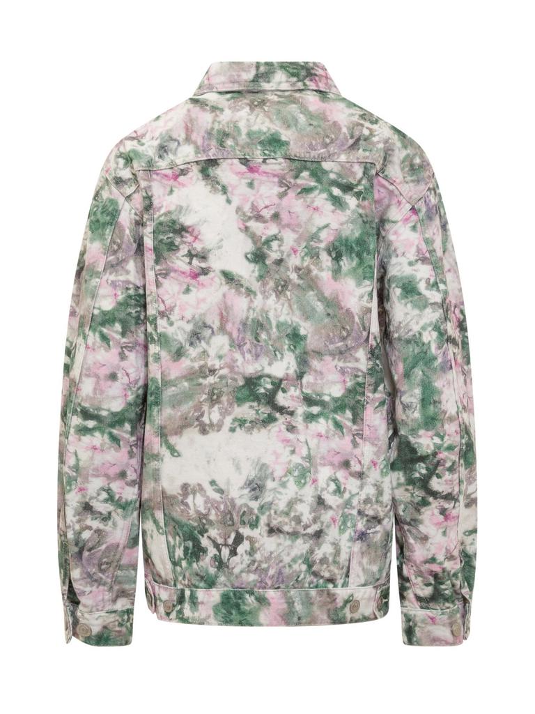 Isabel Marant Isabel Marant Camouflage-Printed Buttoned Denim Jacket
