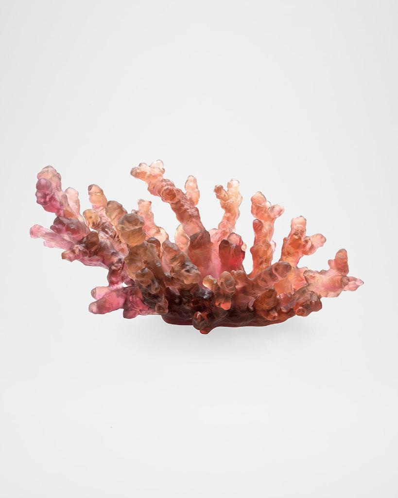 Daum Coral Sea Medium Bowl, Amber/Red