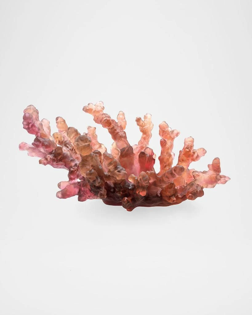 Daum Coral Sea Medium Bowl, Amber/Red 1
