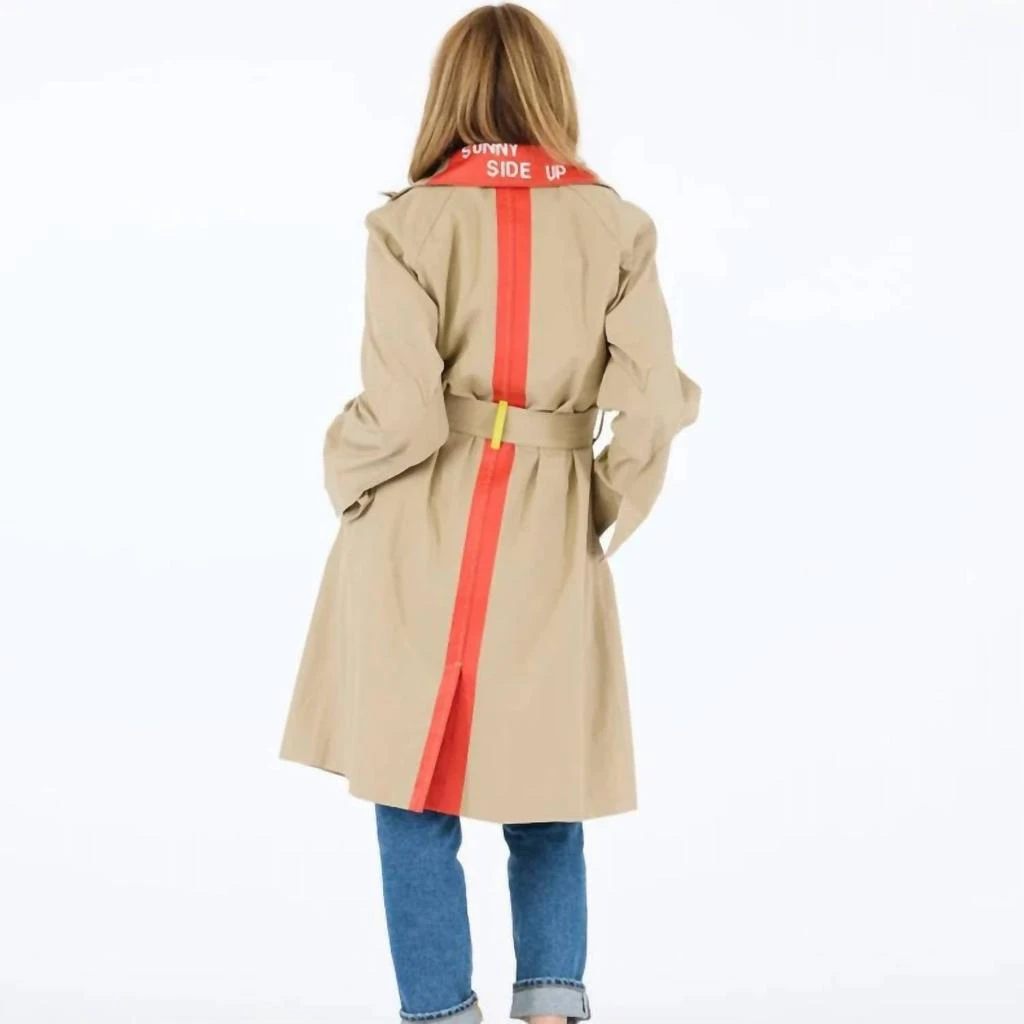 KERRI ROSENTHAL Kerri Rosenthal - Classic Double Breasted Trench Coat 5