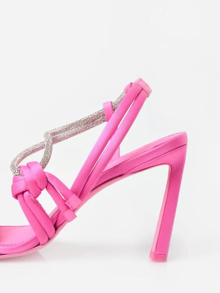 Jonathan Simkhai Women's Cassie Crystal Strappy Heel Sandal In Punch 5