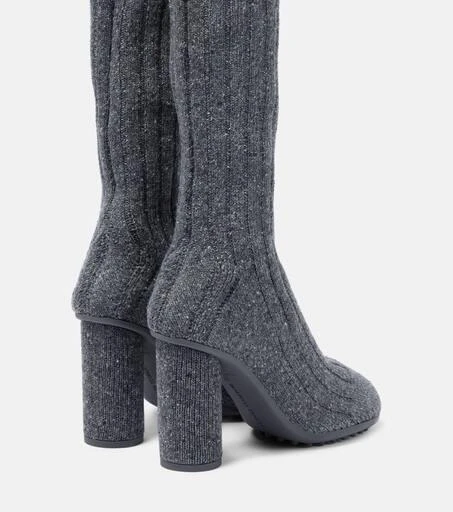 Bottega Veneta Wool-blend knee-high sock boots 3