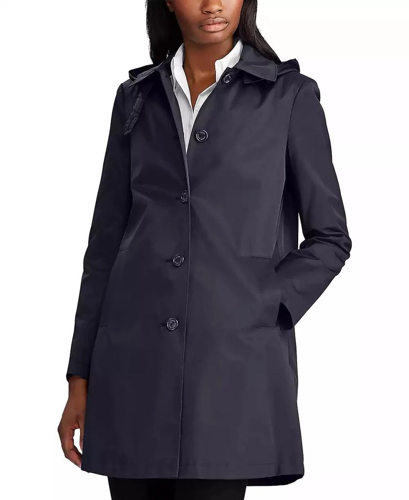 Ralph Lauren Women's Hooded A-Line Raincoat 3