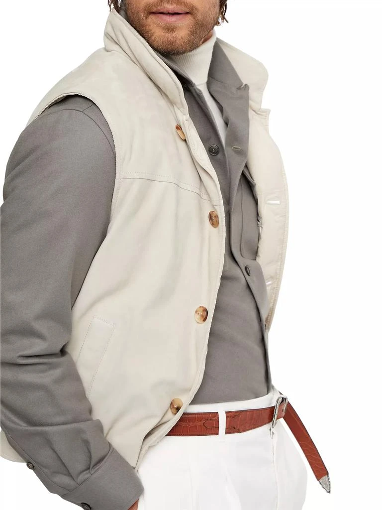 Brunello Cucinelli Suede Down Vest 5