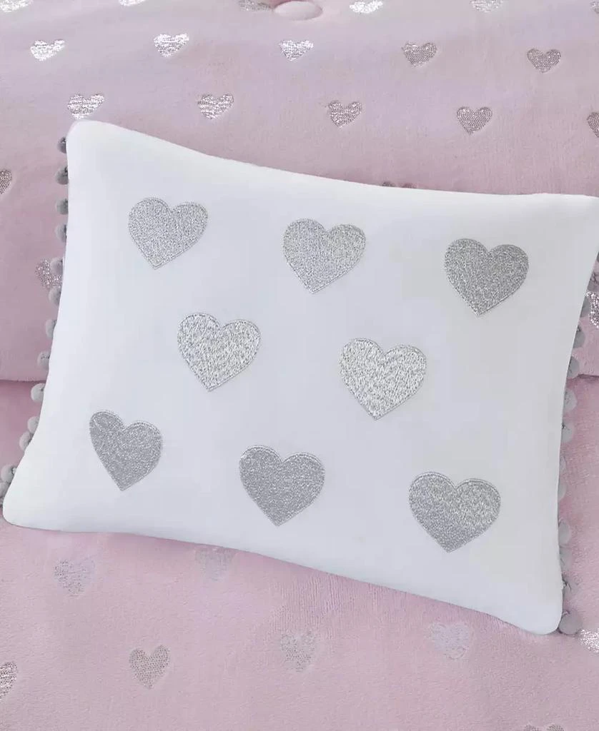 Intelligent Design Rosalie Metallic Heart 3-Pc. Comforter Set 2
