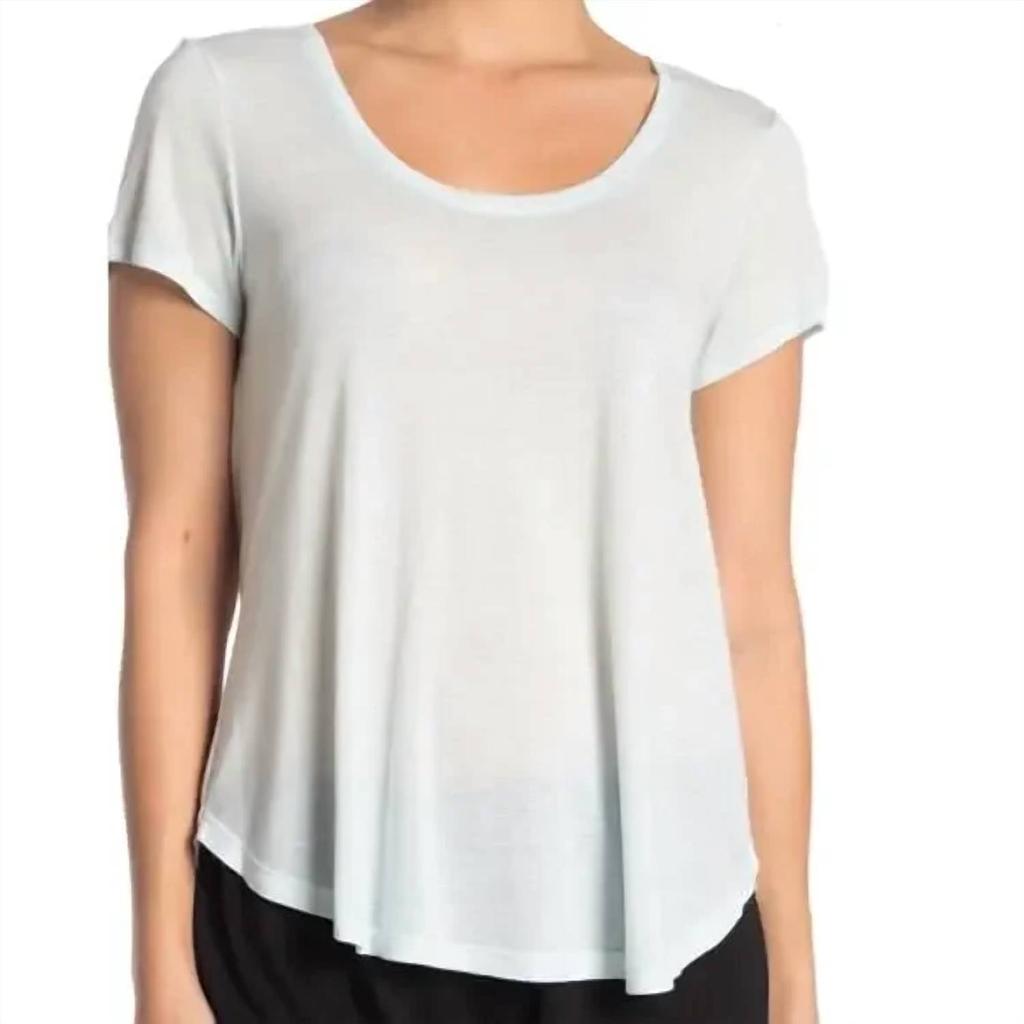 Josie Josie Natori - Scoop Neck Short Sleeve Sleep Tee Shirt