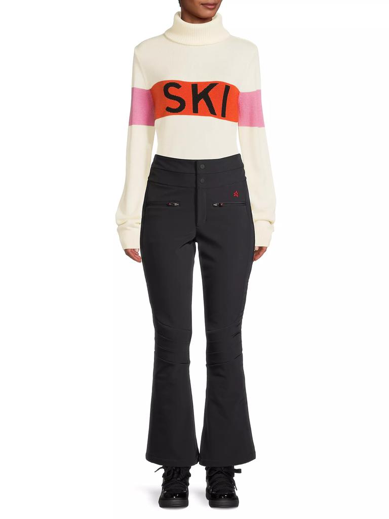 Perfect Moment Colorblocked Intarsia Wool Ski Sweater