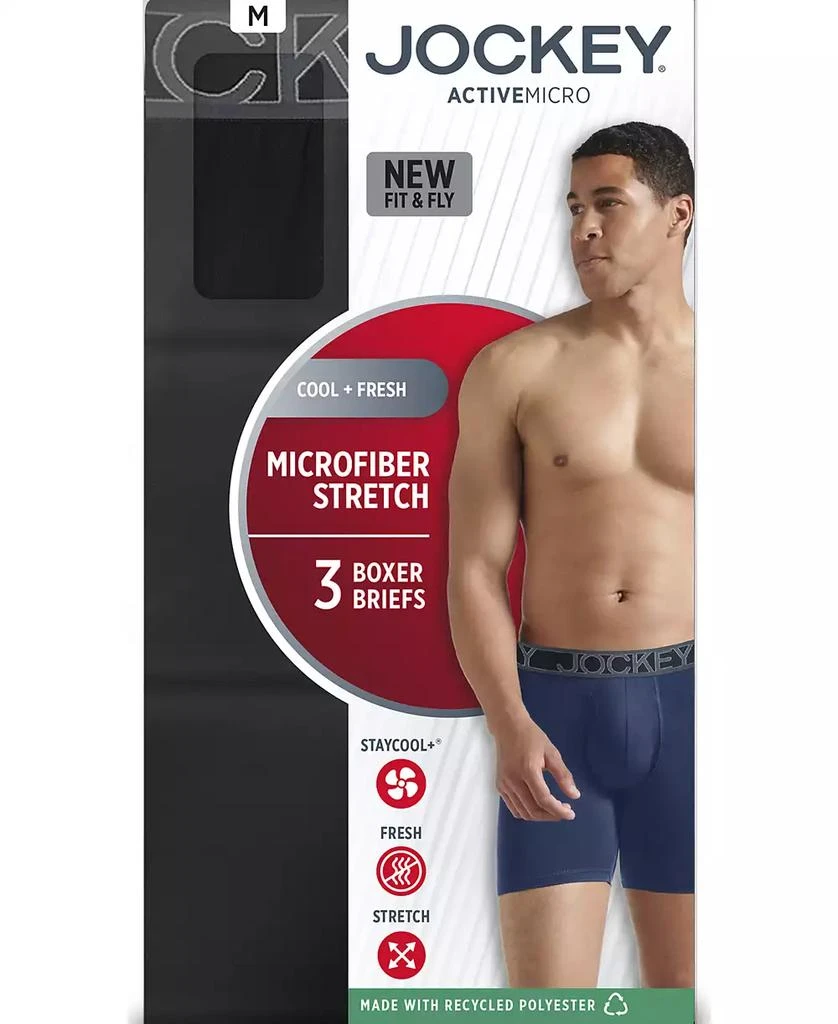 Jockey 3-Pack Active Microfiber 5" Boxer Briefs 6