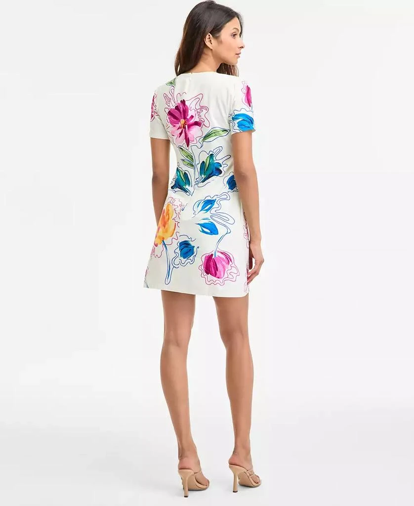 Maggy London Women's Floral-Print Shift Mini Dress 5