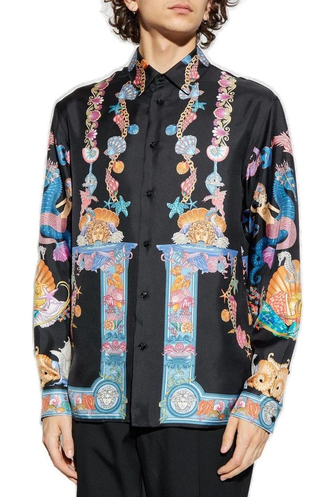Versace Versace Pattern Print Long-Sleeve Shirt 2